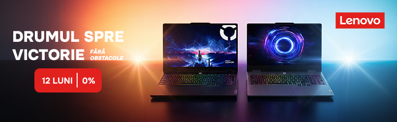 Laptopuri Lenovo în rate cu 0% dobândă pe 12 luni