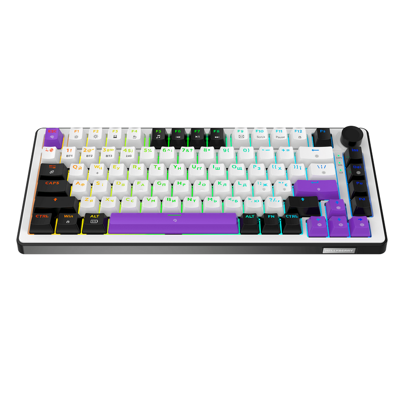 Tastatură HATOR Hellyberry HK75 Wireless Mecanic Alb
