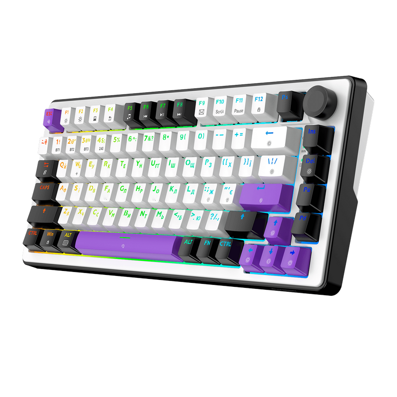Tastatură HATOR Hellyberry HK75 Wireless Mecanic Alb
