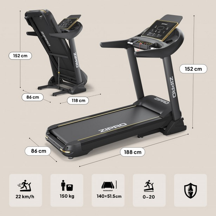 Беговая дорожка Zipro Pacemaker Gold iConsole+ Черный