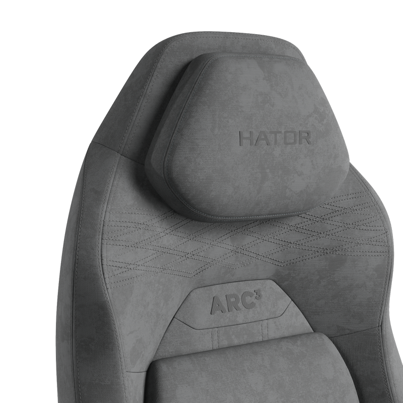Scaun Gaming HATOR Arc 3 S Velur Gri
