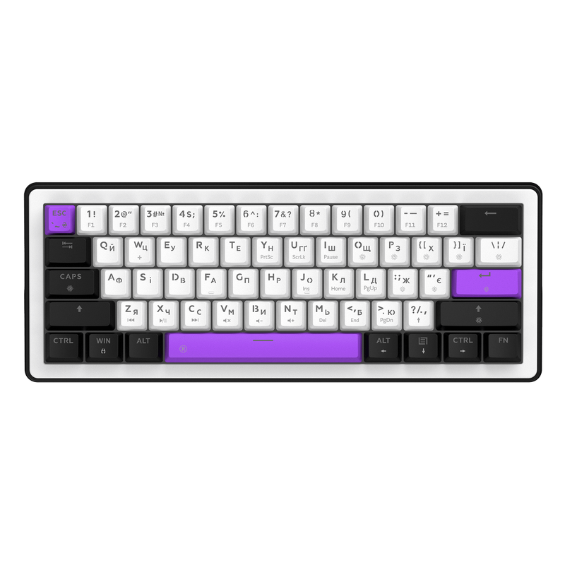 Tastatură HATOR Hellyberry HK60 Mecanic Alb