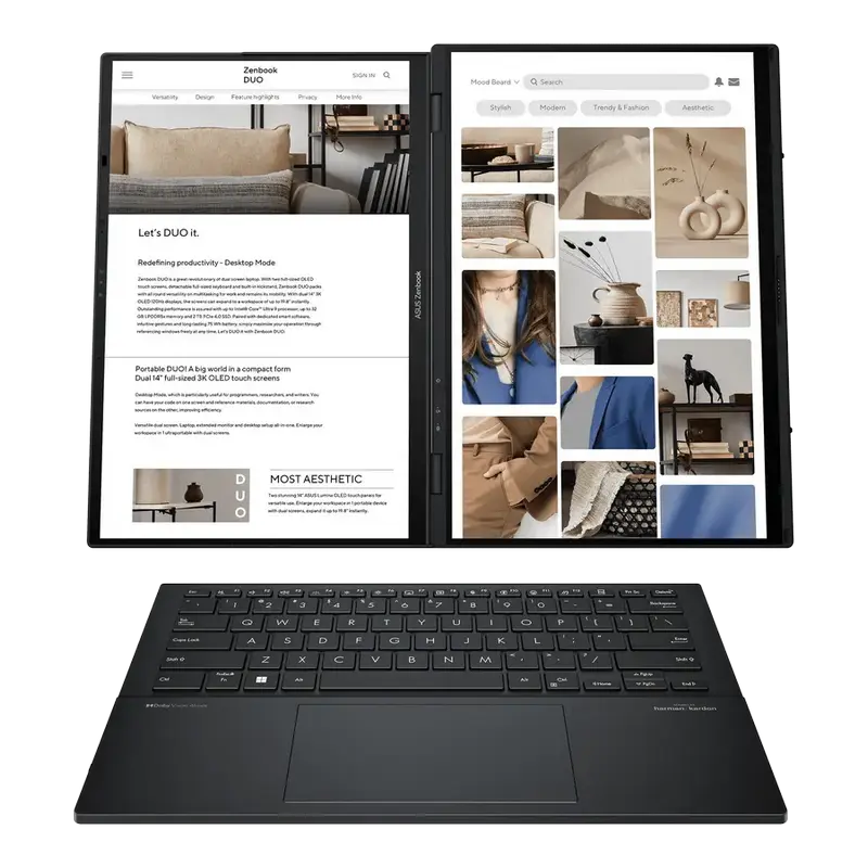 Laptop ASUS Zenbook DUO OLED UX8406CA Inkwell Gray