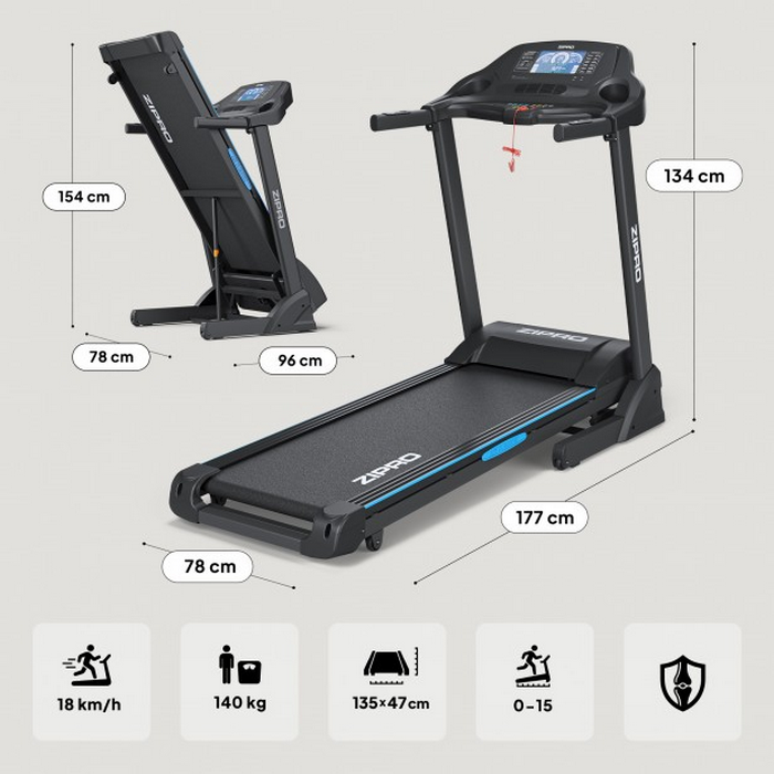 Беговая дорожка Zipro Notus Черный