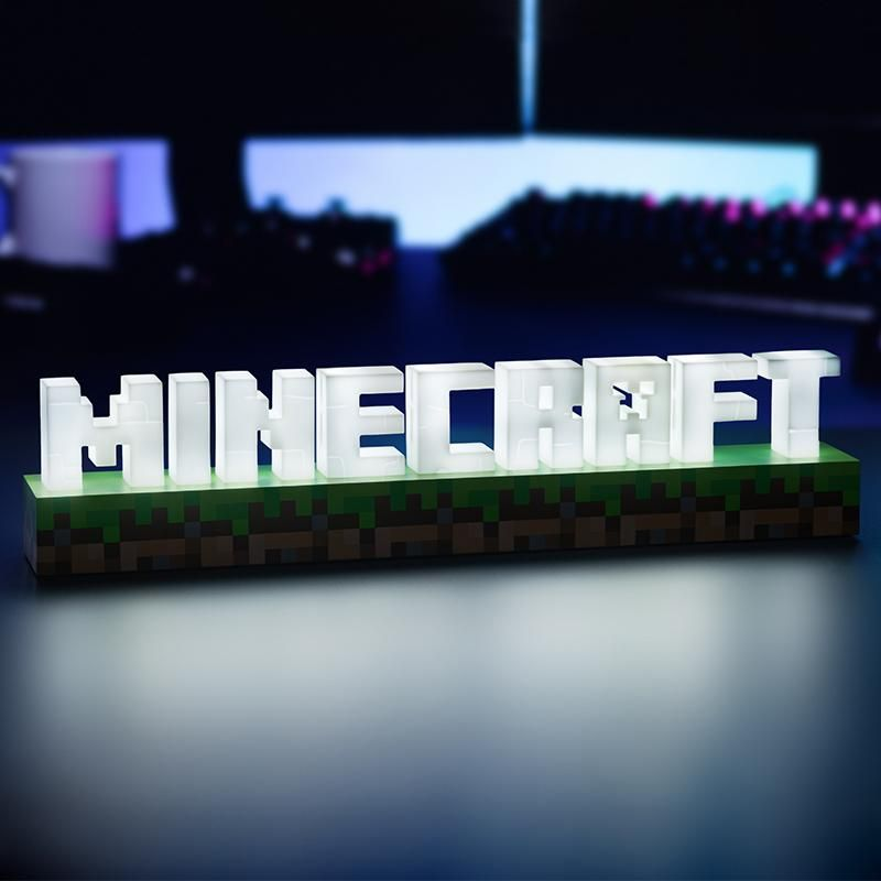 Lampă de noapte Paladone Minecraft Logo Light