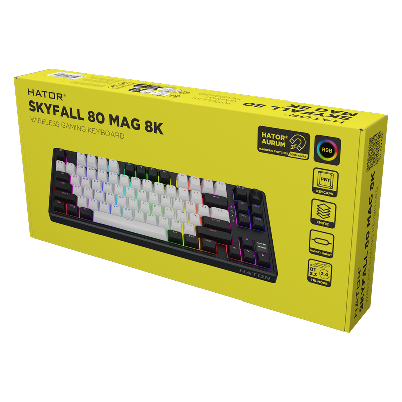 Tastatură HATOR Skyfall 80 MAG ULTIMA 8K Mecanic Negru
