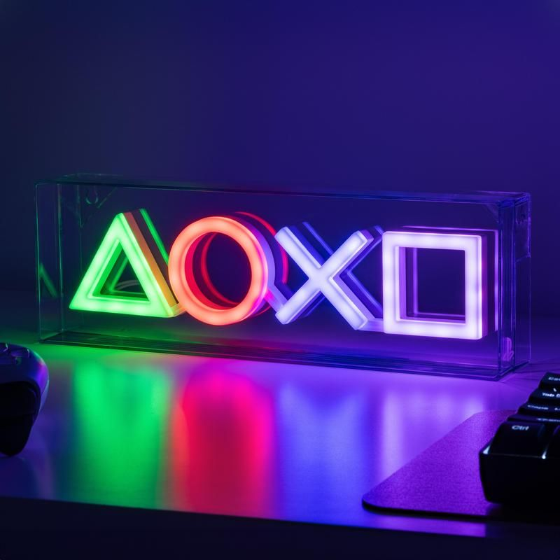Lampă de noapte Paladone Playstation LED Neon Light