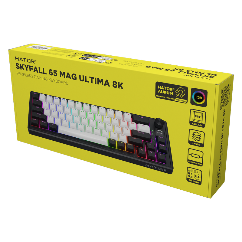 Tastatură HATOR Skyfall 65 MAG ULTIMA 8K Mecanic Negru