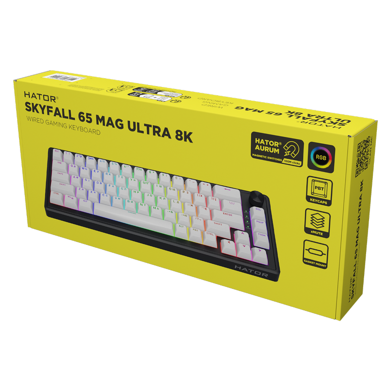 Tastatură HATOR Skyfall 65 MAG ULTRA 8K Mecanic Negru