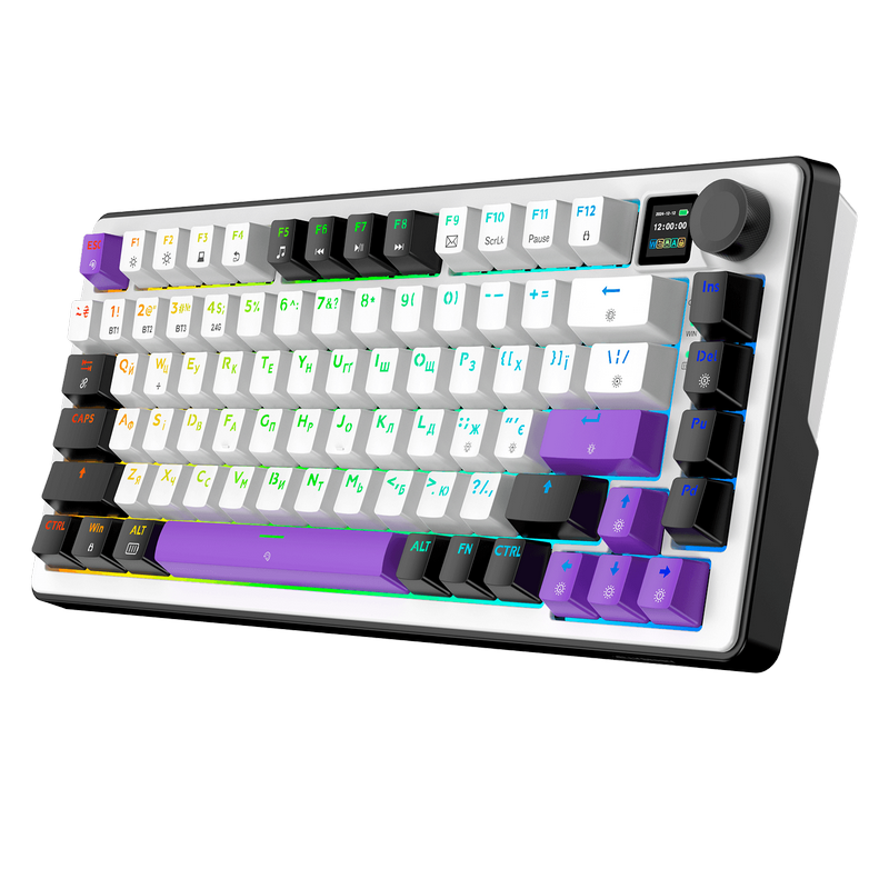 Tastatură HATOR Hellyberry HK75 PRO Wireless Mecanic Alb