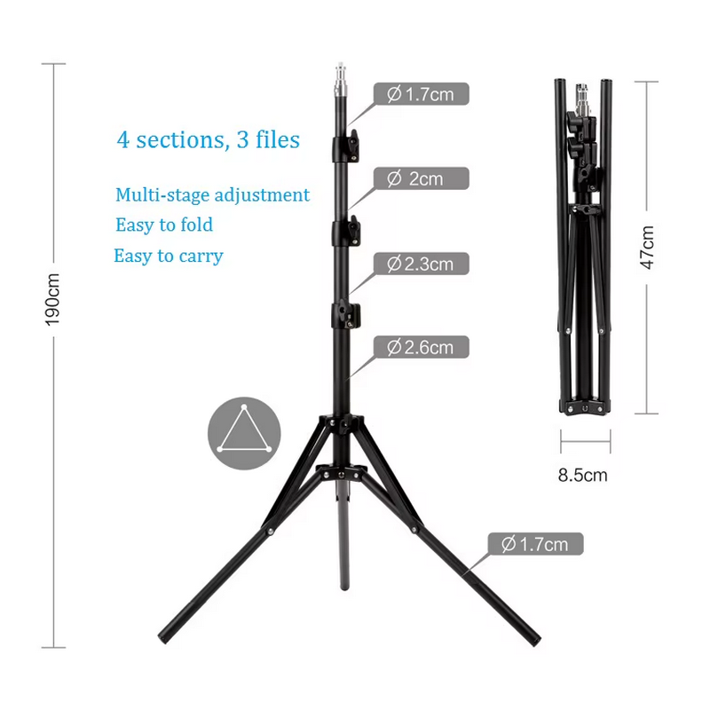 Кольцевая лампа Selfie Ring Light HQ-23NS Черный