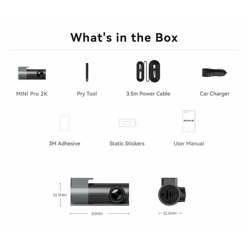 DDPAI Mini Pro 2K Черный