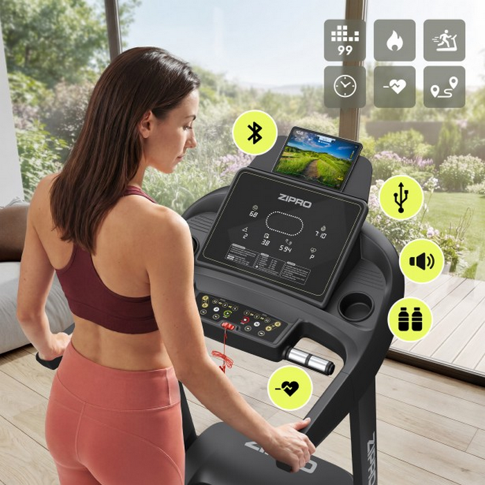 Беговая дорожка Zipro Pacemaker iConsole+ Черный