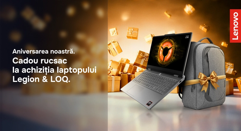 Laptopuri Lenovo + Cadou Rucsac HB 01.10 - 18.10