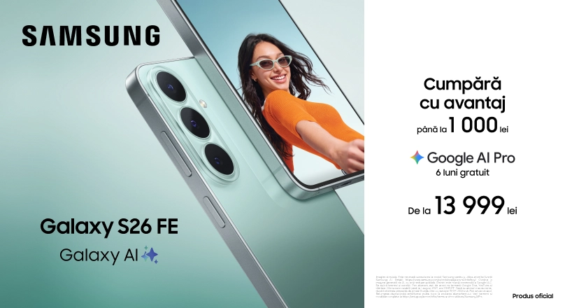 Cumpără cu avantaj noile Samsung Galaxy S26 FE