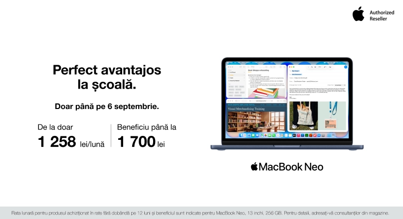 MacBook Neo pentru noi sarcini