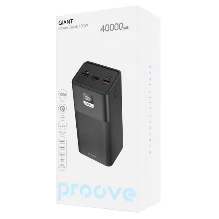 Acumulator extern Proove Giant Negru