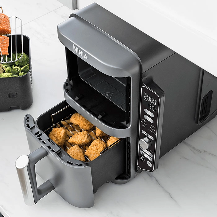 Friteuză cu aer cald Ninja Double Stack XL Gri