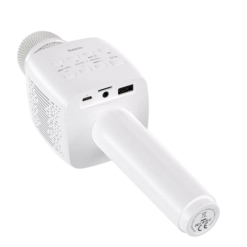 Караоке микрофон Hoco BK5 Беспроводной Белый