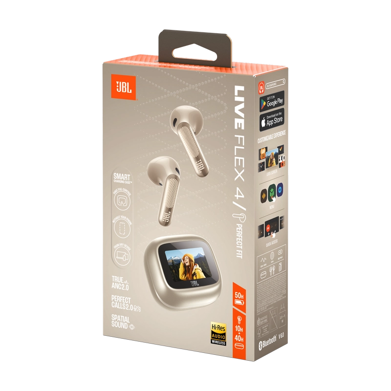 Căști Bluetooth JBL LIVE Flex 4 Sand