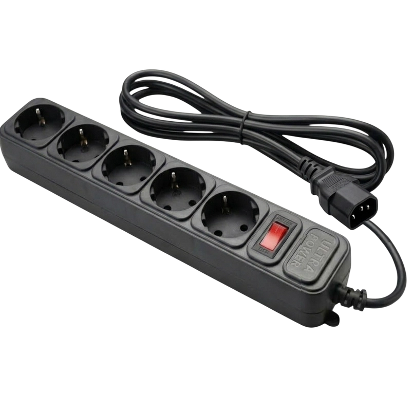 Сетевой фильтр Ultra Power UP3-B-1.8UPS Черный
