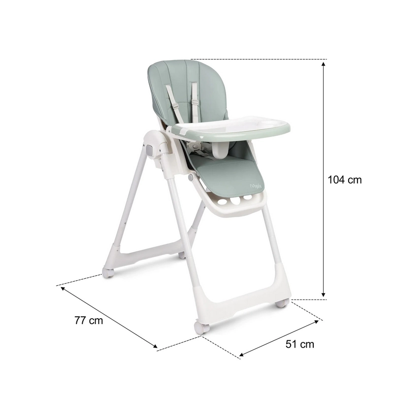 Scaun de hrănire Caretero Megalo Verde