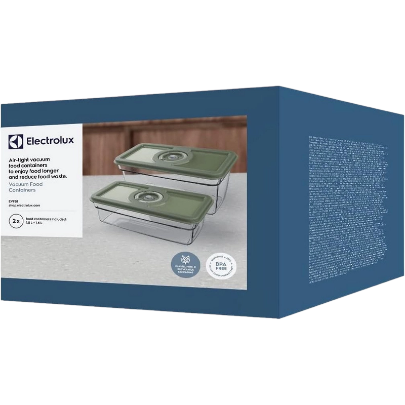 Set de recipiente vidate Electrolux EVFB1 Verde