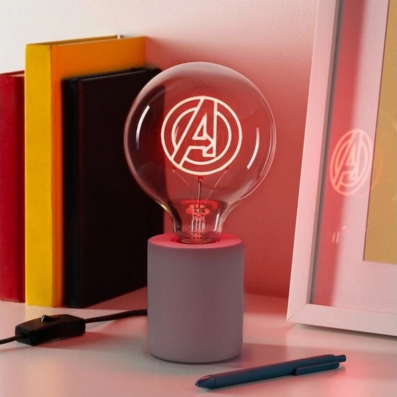 Lampa de birou Paladone Marvel Avengers LED Neon