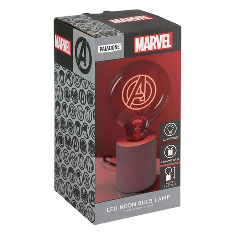 Lampa de birou Paladone Marvel Avengers LED Neon
