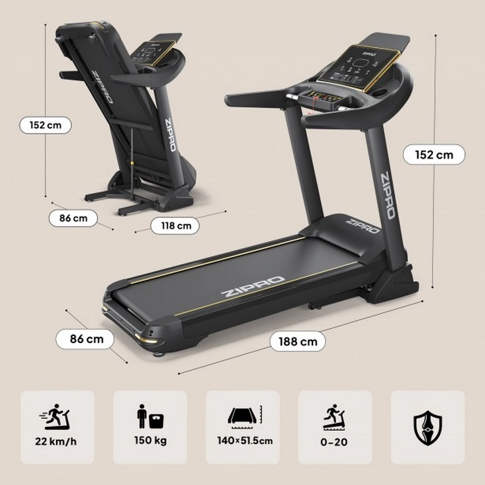 Беговая дорожка Zipro Pacemaker Gold iConsole+ Черный