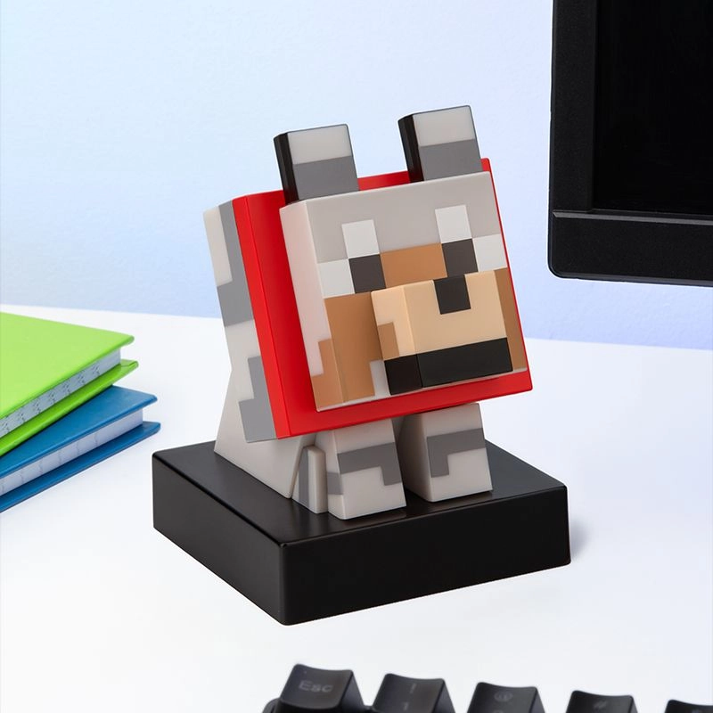 Lampă de noapte Paladone Wolf Icon Light Alb