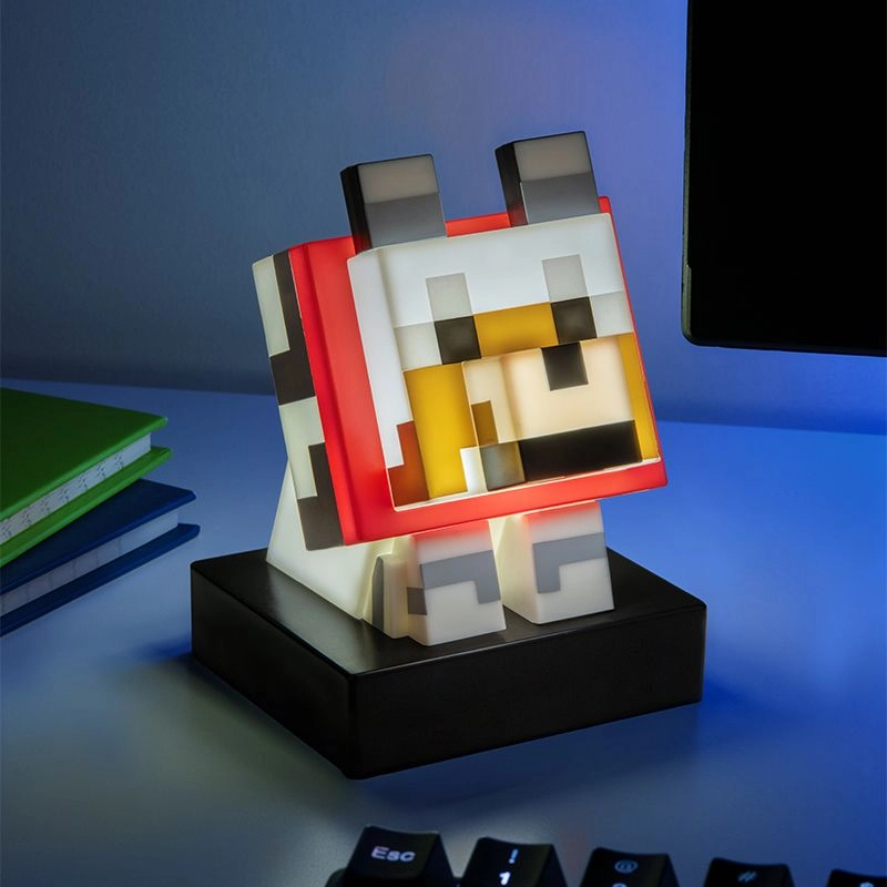 Lampă de noapte Paladone Wolf Icon Light Alb