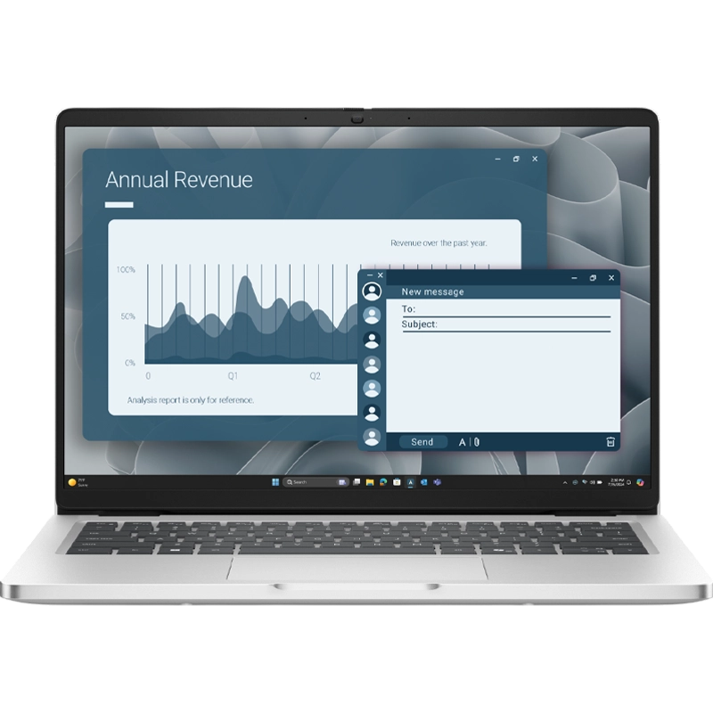 Ноутбук для бизнеса DELL Pro 14 PC14255 Серебро