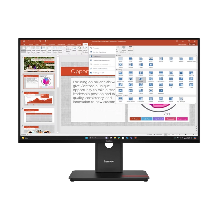 Monitor Lenovo ThinkVision T27-40 Negru