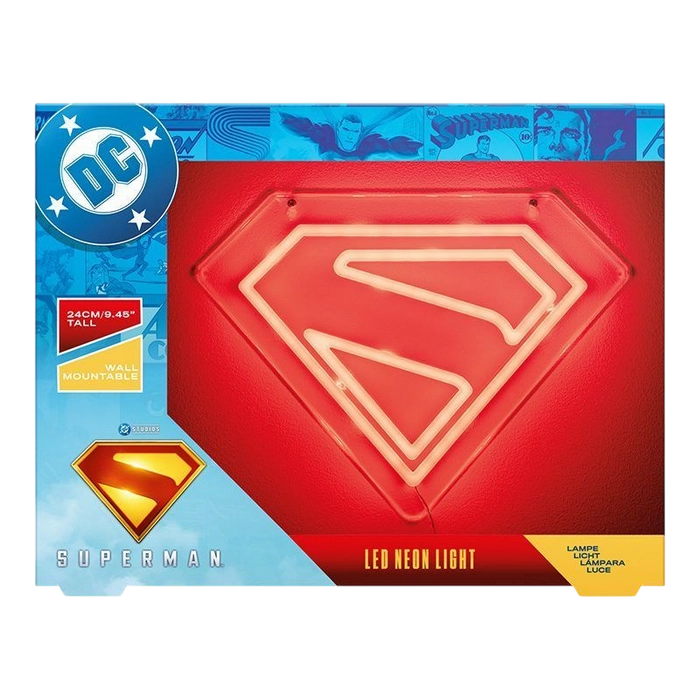 Lampă de noapte Paladone Superman Wall Mountable LED Neon Light