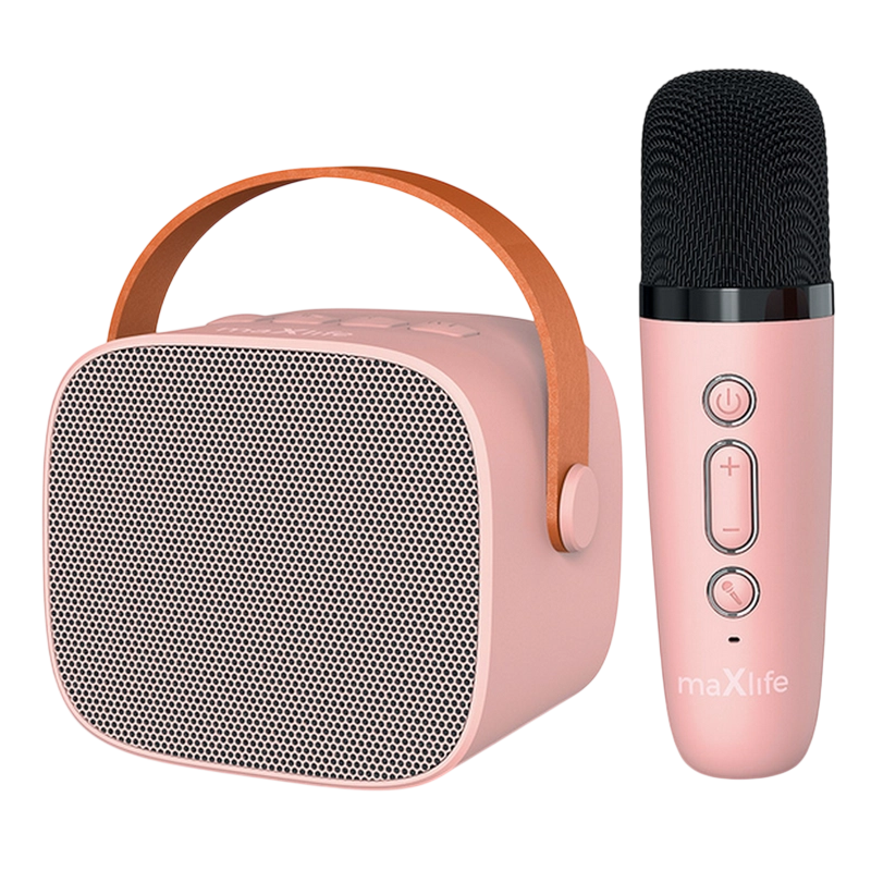Microfon Karaoke Maxlife MXKS-100 Fără fir Roz