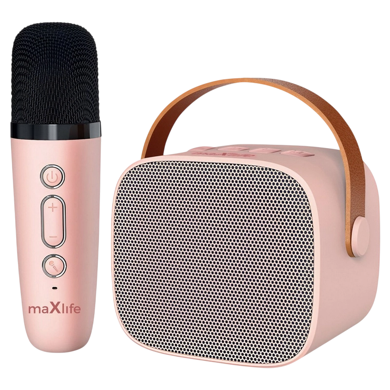 Microfon Karaoke Maxlife MXKS-100 Fără fir Roz