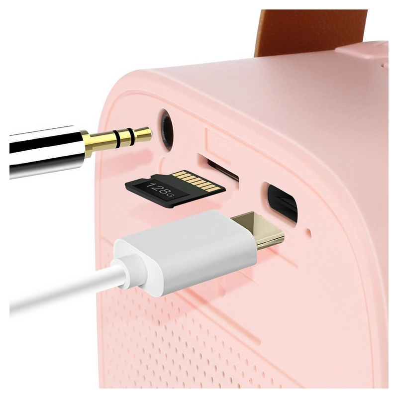 Microfon Karaoke Maxlife MXKS-100 Fără fir Roz