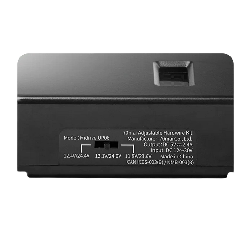 70mai Adjustable Hardwire Kit UP06 Черный