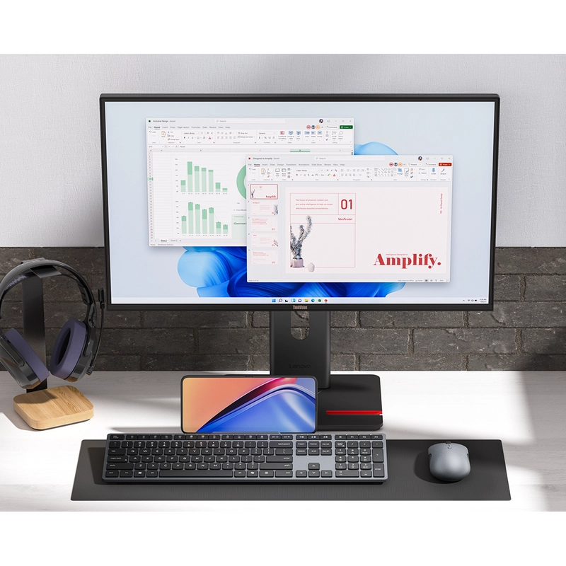 Set Tastatură + Mouse Lenovo 700 Membrană Gri