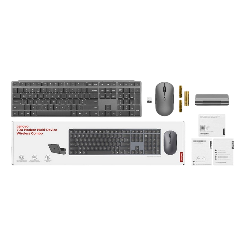 Set Tastatură + Mouse Lenovo 700 Membrană Gri
