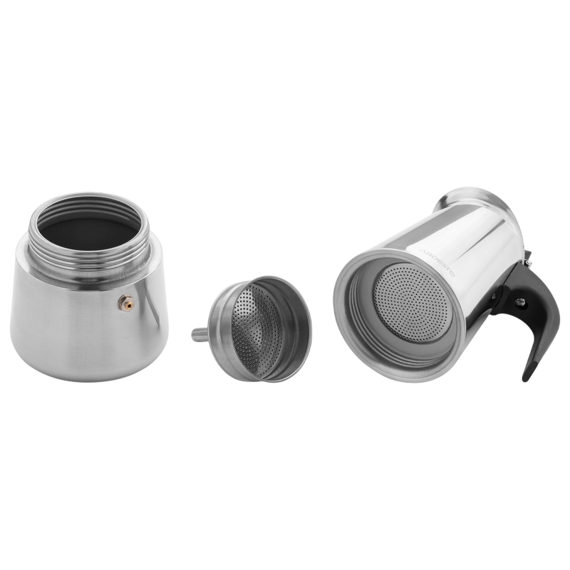 Cafetieră gheizer Ardesto AR0806SS Gemini Apulia Oțel inoxidabil