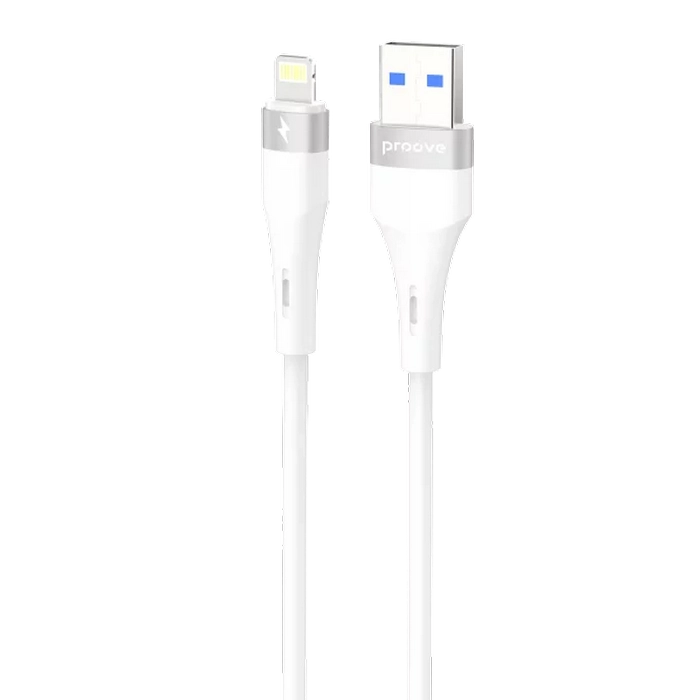 Cablu încărcare și sincronizare Proove Light Silicone Plus Lightning Alb