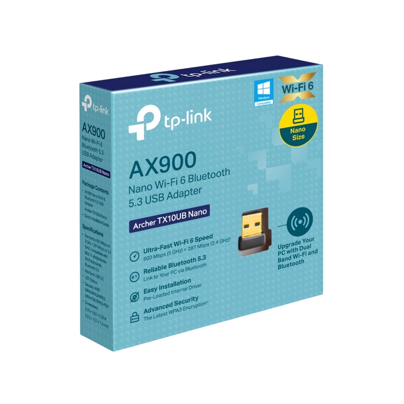 USB Aдаптер TP-LINK Archer TX10UB Nano Черный