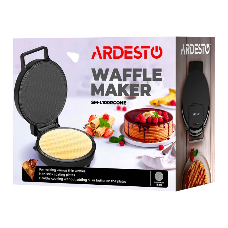 Aparat pentru vafe Ardesto SM-L100RCONE Negru