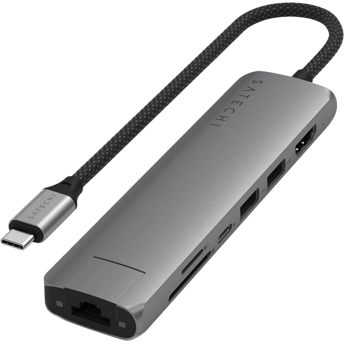 Stație Docking Satechi Slim USB-C Gri