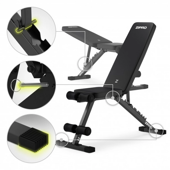 Bancă fitness Zipro Stride Negru