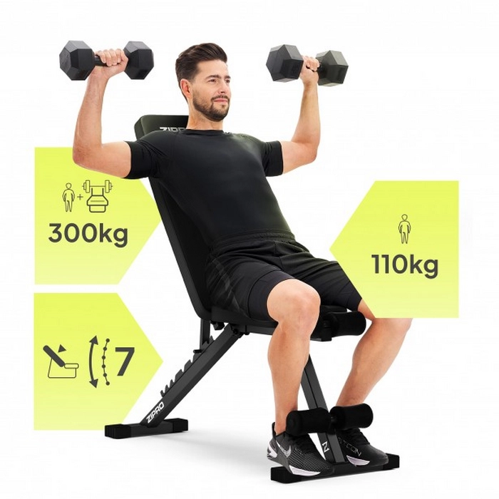 Bancă fitness Zipro Stride Negru