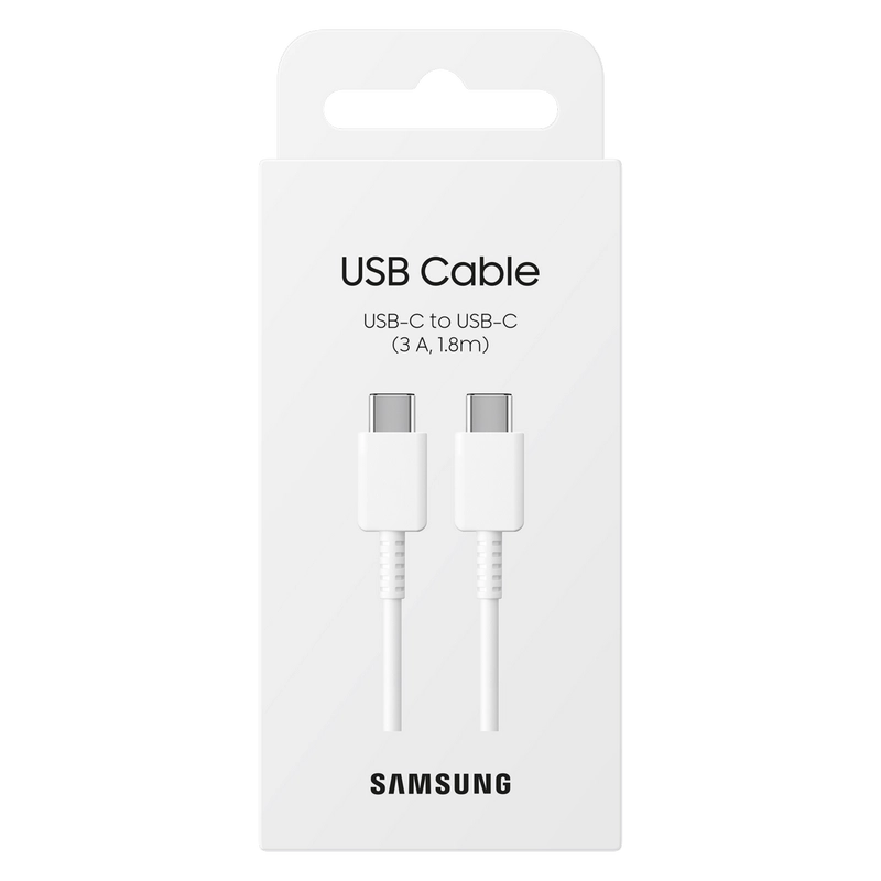 Cablu încărcare și sincronizare Samsung Type-C to Type-C Cable Alb