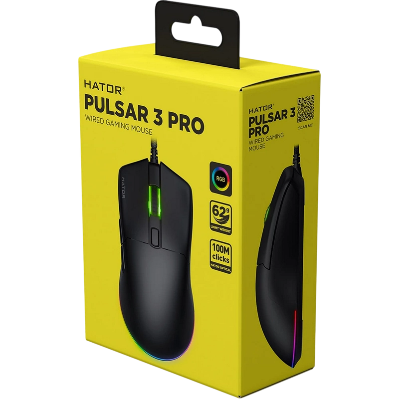 Gaming Mouse HATOR Pulsar 3 Pro Negru